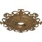 Ekena Millwork Orleans Ceiling Medallion (Canopies up to 8 1/4"), 38 3/8"OD x 6 5/8"ID x 2 7/8"P, Rubbed Bronze CM38OLRZS - alternate 3